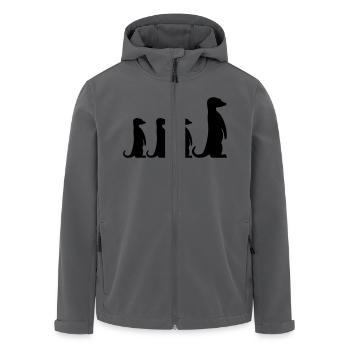 Erdmännchen - Recycelte Männer Softshell-Jacke von Stanley/Stella - Anthrazit - Vorne - AI Model Male 185 light (185cm)