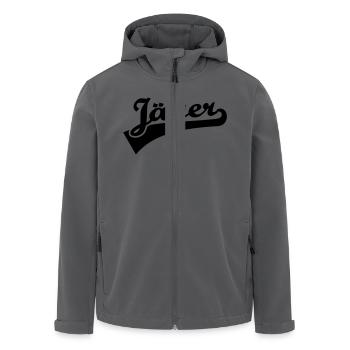 Jäger - Recycelte Männer Softshell-Jacke von Stanley/Stella - Anthrazit - Vorne - AI Model Male 185 light (185cm)