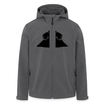 Maulwurf - Recycelte Männer Softshell-Jacke von Stanley/Stella - Anthrazit - Vorne - AI Model Male 185 light (185cm)