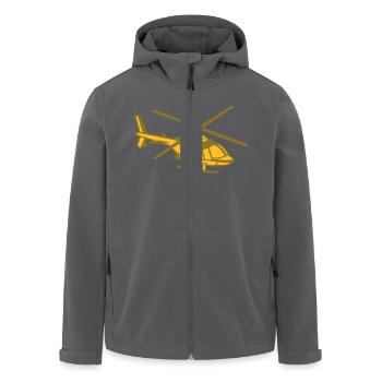 Hubschrauber - Recycelte Männer Softshell-Jacke von Stanley/Stella - Anthrazit - Vorne - AI Model Male 185 light (185cm)