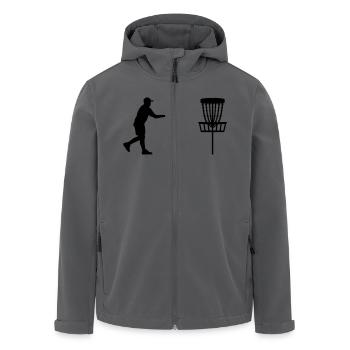 Disc golf - Recycelte Männer Softshell-Jacke von Stanley/Stella - Anthrazit - Vorne - AI Model Male 185 light (185cm)