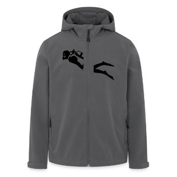 diver - taucher - Recycelte Männer Softshell-Jacke von Stanley/Stella - Anthrazit - Vorne - AI Model Male 185 light (185cm)