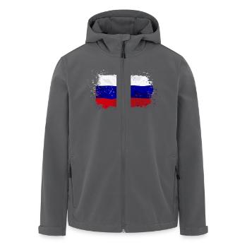 Russia Flag - Recycelte Männer Softshell-Jacke von Stanley/Stella - Anthrazit - Vorne - AI Model Male 185 light (185cm)