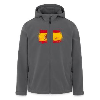 Spain Flag - Recycelte Männer Softshell-Jacke von Stanley/Stella - Anthrazit - Vorne - AI Model Male 185 light (185cm)