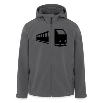 Zug - Recycelte Männer Softshell-Jacke von Stanley/Stella - Anthrazit - Vorne - AI Model Male 185 light (185cm)