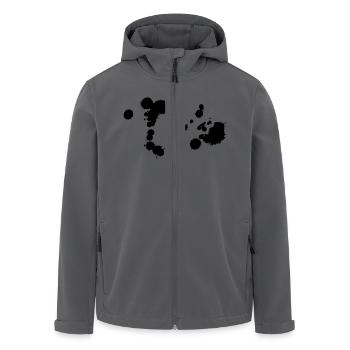 kleckse_01 - Recycelte Männer Softshell-Jacke von Stanley/Stella - Anthrazit - Vorne - AI Model Male 185 light (185cm)