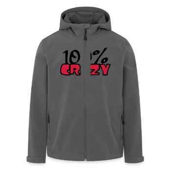 verwirrt 100 hundert prozent comic cartoon text sc - Recycelte Männer Softshell-Jacke von Stanley/Stella - Anthrazit - Vorne - AI Model Male 185 light (185cm)