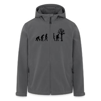 Holzfäller - Recycelte Männer Softshell-Jacke von Stanley/Stella - Anthrazit - Vorne - AI Model Male 185 light (185cm)