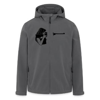schütze schützin gewehr - Recycelte Männer Softshell-Jacke von Stanley/Stella - Anthrazit - Vorne - AI Model Male 185 light (185cm)