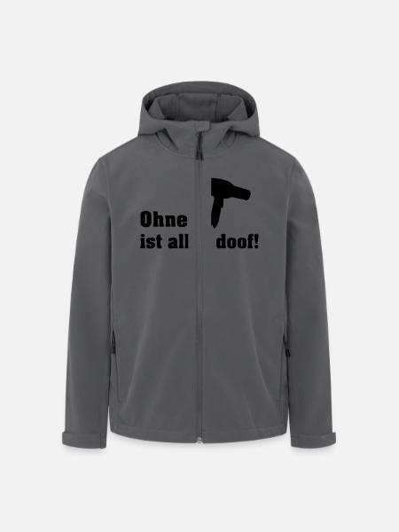 ohne fön - Recycelte Männer Softshell-Jacke von Stanley/Stella - Anthrazit