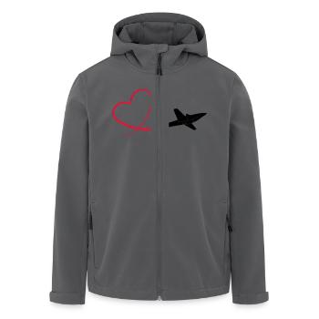 Kunstflug aerobatic Fox Geschenk - Recycelte Männer Softshell-Jacke von Stanley/Stella - Anthrazit - Vorne - AI Model Male 185 light (185cm)
