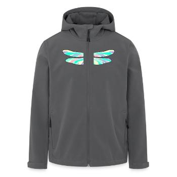 Libelle - Recycelte Männer Softshell-Jacke von Stanley/Stella - Anthrazit - Vorne - AI Model Male 185 light (185cm)