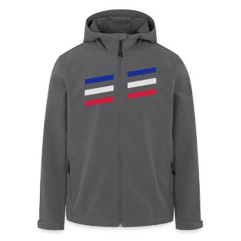 France Français Française French Frankreich - Recycelte Männer Softshell-Jacke von Stanley/Stella - Anthrazit - Vorne - AI Model Male 185 light (185cm)