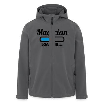 Zauberer - Recycelte Männer Softshell-Jacke von Stanley/Stella - Anthrazit - Vorne - AI Model Male 185 light (185cm)