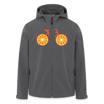 Fahrrad Orange - Recycelte Männer Softshell-Jacke von Stanley/Stella - Anthrazit - Vorne - AI Model Male 185 light (185cm)