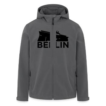 brandenburger tor berlin - Recycelte Männer Softshell-Jacke von Stanley/Stella - Anthrazit - Vorne - AI Model Male 185 light (185cm)