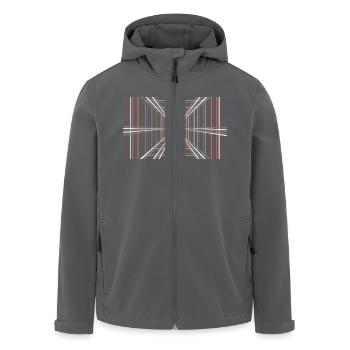 Just Plaid - Recycelte Männer Softshell-Jacke von Stanley/Stella - Anthrazit - Vorne - AI Model Male 185 light (185cm)