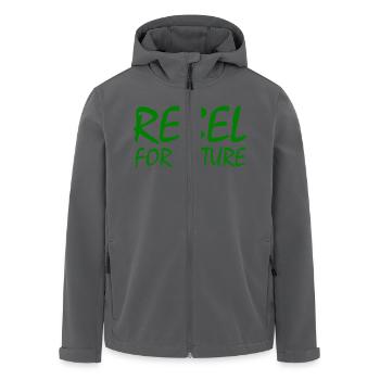 Rebel for future - Recycelte Männer Softshell-Jacke von Stanley/Stella - Anthrazit - Vorne - AI Model Male 185 light (185cm)