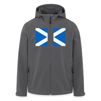 Flagge Schottlands - Recycelte Männer Softshell-Jacke von Stanley/Stella - Anthrazit - Vorne - AI Model Male 185 light (185cm)