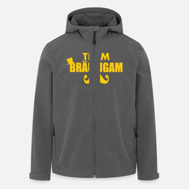 Team bräutigam - Recycelte Männer Softshell-Jacke von Stanley/Stella - Anthrazit