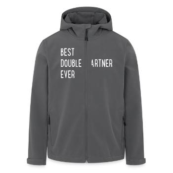 Tennis Doppel - Recycelte Männer Softshell-Jacke von Stanley/Stella - Anthrazit - Vorne - AI Model Male 185 light (185cm)