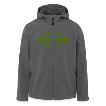 bester freund - Recycelte Männer Softshell-Jacke von Stanley/Stella - Anthrazit - Vorne - AI Model Male 185 light (185cm)