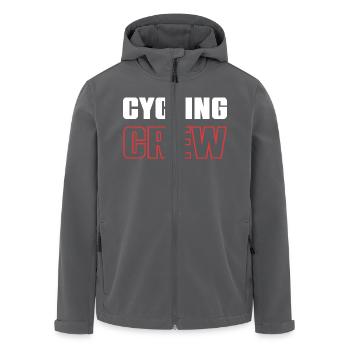 Cycling Crew - Recycelte Männer Softshell-Jacke von Stanley/Stella - Anthrazit - Vorne - AI Model Male 185 light (185cm)