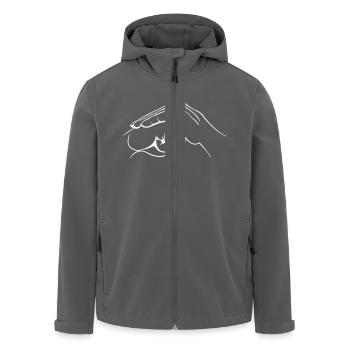 hand faust - Recycelte Männer Softshell-Jacke von Stanley/Stella - Anthrazit - Vorne - AI Model Male 185 light (185cm)