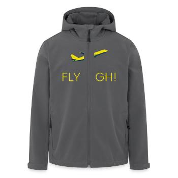 FLUGZEUGE - Recycelte Männer Softshell-Jacke von Stanley/Stella - Anthrazit - Vorne - AI Model Male 185 light (185cm)