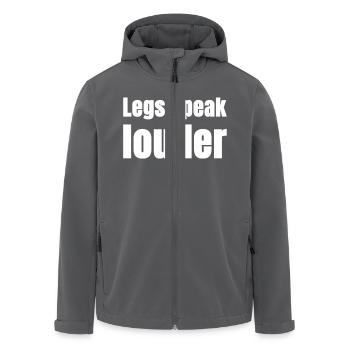 Leg speak louder - Recycelte Männer Softshell-Jacke von Stanley/Stella - Anthrazit - Vorne - AI Model Male 185 light (185cm)