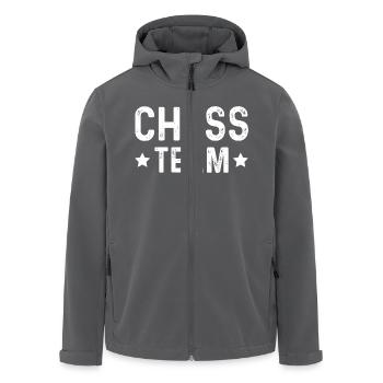 Chess Team - Recycelte Männer Softshell-Jacke von Stanley/Stella - Anthrazit - Vorne - AI Model Male 185 light (185cm)