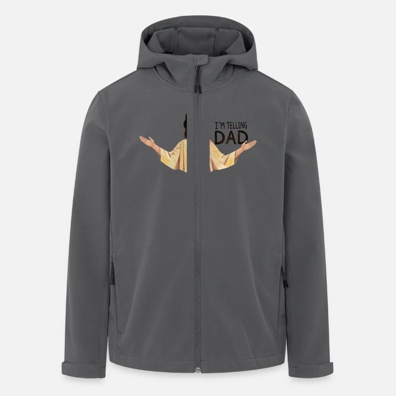 Ich erzähle es Papa - Recycelte Männer Softshell-Jacke von Stanley/Stella - Anthrazit