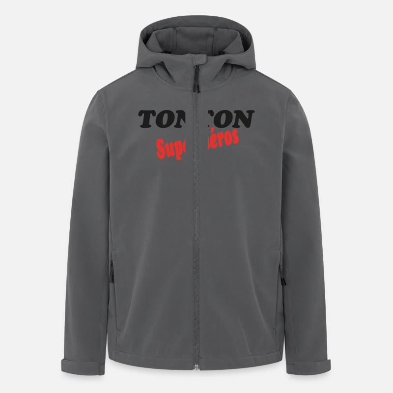 Onkel Superheld - Recycelte Männer Softshell-Jacke von Stanley/Stella - Anthrazit