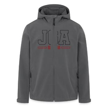 JGA 2025 Kontur Junggesellenabschied - Recycelte Männer Softshell-Jacke von Stanley/Stella - Anthrazit - Vorne - AI Model Male 185 light (185cm)