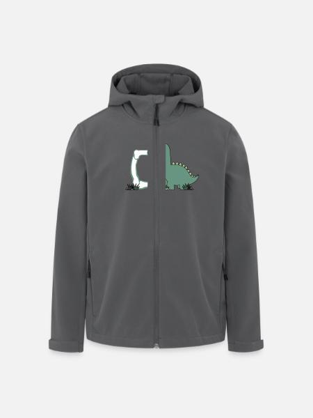 Buchstabe O - Recycelte Männer Softshell-Jacke von Stanley/Stella - Anthrazit