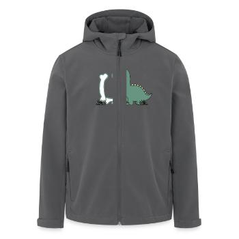 Buchstabe U - Recycelte Männer Softshell-Jacke von Stanley/Stella - Anthrazit - Vorne - AI Model Male 185 light (185cm)