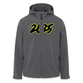 Jahr - Recycelte Männer Softshell-Jacke von Stanley/Stella - Anthrazit - Vorne - AI Model Male 185 light (185cm)