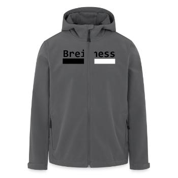 Breitness 60 - Recycelte Männer Softshell-Jacke von Stanley/Stella - Anthrazit - Vorne - AI Model Male 185 light (185cm)