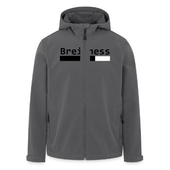 Breitness 70 - Recycelte Männer Softshell-Jacke von Stanley/Stella - Anthrazit - Vorne - AI Model Male 185 light (185cm)