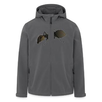 Ameise - Recycelte Männer Softshell-Jacke von Stanley/Stella - Anthrazit - Vorne - AI Model Male 185 light (185cm)