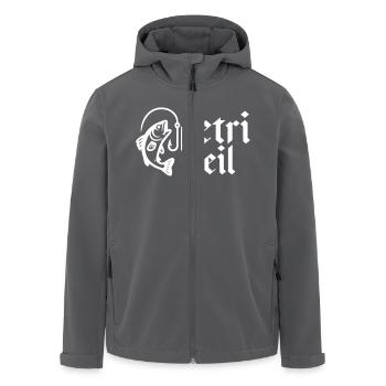 Petri Heil Angeln - Recycelte Männer Softshell-Jacke von Stanley/Stella - Anthrazit - Vorne - AI Model Male 185 light (185cm)