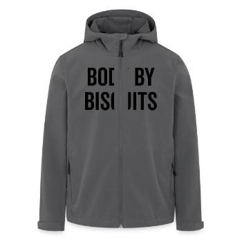 Körper von Biscuits - Recycelte Männer Softshell-Jacke von Stanley/Stella - Anthrazit - Vorne - AI Model Male 185 light (185cm)