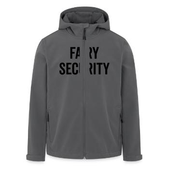 Feen-Sicherheit - Recycelte Männer Softshell-Jacke von Stanley/Stella - Anthrazit - Vorne - AI Model Male 185 light (185cm)