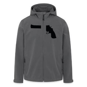 revolver.png - Recycelte Männer Softshell-Jacke von Stanley/Stella - Anthrazit - Vorne - AI Model Male 185 light (185cm)