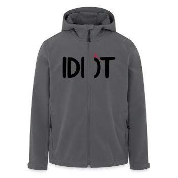 idiot krone - Recycelte Männer Softshell-Jacke von Stanley/Stella - Anthrazit - Vorne - AI Model Male 185 light (185cm)