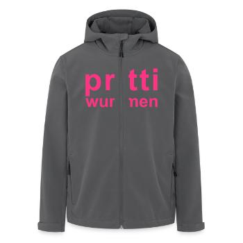 pritti wummen - Recycelte Männer Softshell-Jacke von Stanley/Stella - Anthrazit - Vorne - AI Model Male 185 light (185cm)