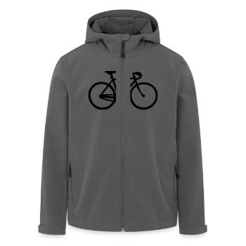 rennrad - Recycelte Männer Softshell-Jacke von Stanley/Stella - Anthrazit - Vorne - AI Model Male 185 light (185cm)