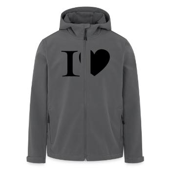 I love - Recycelte Männer Softshell-Jacke von Stanley/Stella - Anthrazit - Vorne - AI Model Male 185 light (185cm)
