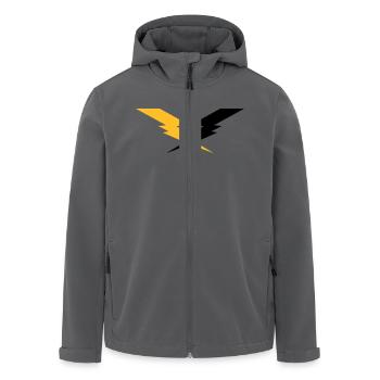 gekreuzte Blitze - Recycelte Männer Softshell-Jacke von Stanley/Stella - Anthrazit - Vorne - AI Model Male 185 light (185cm)
