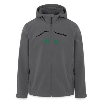 Grünten Tassen & Zubehör - Recycelte Männer Softshell-Jacke von Stanley/Stella - Anthrazit - Vorne - AI Model Male 185 light (185cm)